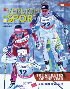 ON THE COVER: Sophie Caldwell of Peru, Vt. crests a hill at Quebec's World Cup in 2016. Photo by Reese Brown/USSA