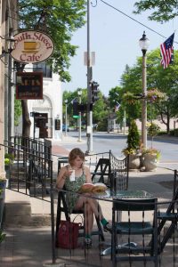 Downtown Bennington's historic streets, cafe and artsy vibe beg you to sit back and relax. Photo by Greg Nesbit