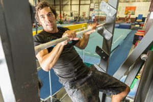 Ninja Warrior instructor Noah Labow trains at The Green Mountain Training Center in Williston, VT.